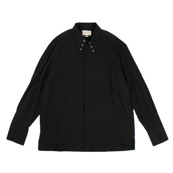 HOST PICK 🥳Gucci Cotton Popeline Button Down Shirt in Black